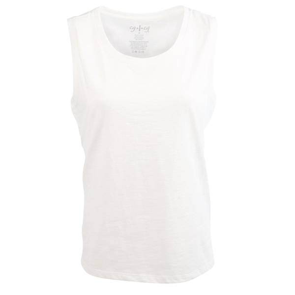 Photo of Women's Sleeveless Scoop Neck Slub Tank