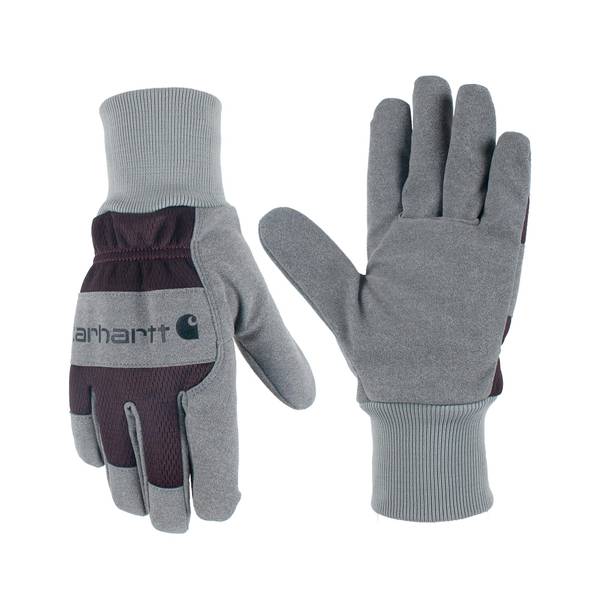 Photo of Women's Synthetic Suede Knit Cuff Gloves