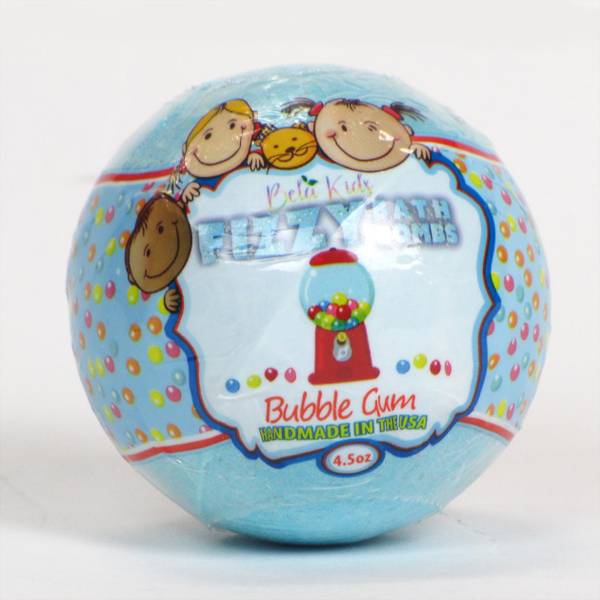 Photo of 4.5 oz Blue Bubblegum Kids Bath Bomb