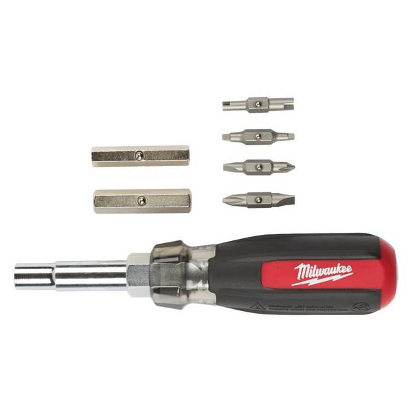 UPC 045242514373 product image for Milwaukee 13-in-1 Cushion Grip Screwdriver with Schrader Bit | upcitemdb.com