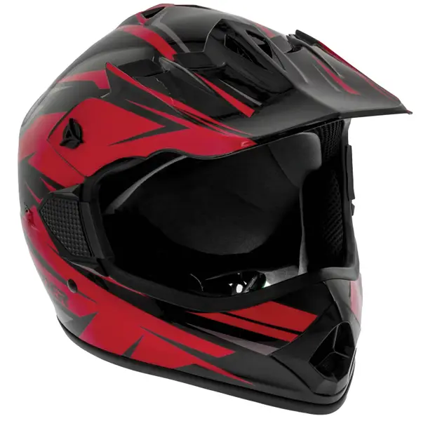farm and fleet motorcycle helmets Sentinel Mech Helmet Black/White/Grey LG and multiple air intake and flow exhaust vents provide breathability Motocross Helmets | Blain's Farm