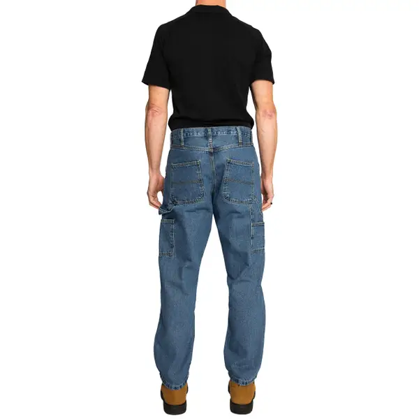 Full Blue Denim Men's Light Wash Carpenter Jeans - 90209LW