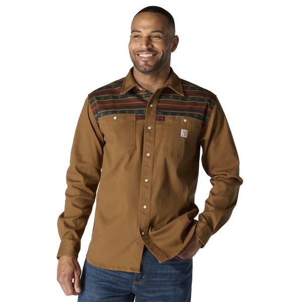 Photo of Men's Montana Rugged Flex Relaxed Fit Corduroy Long-Sleeve Shirt