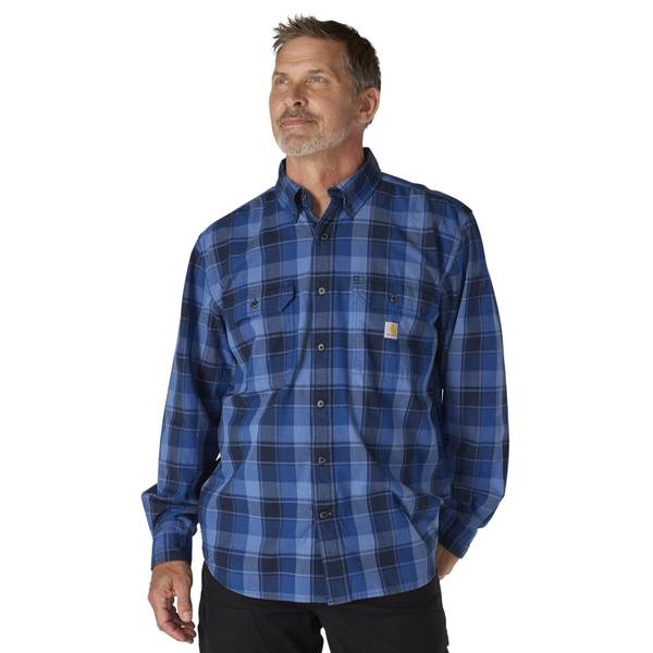 Carhartt Men's Fort Loose Long Sleeve Plaid Shirt