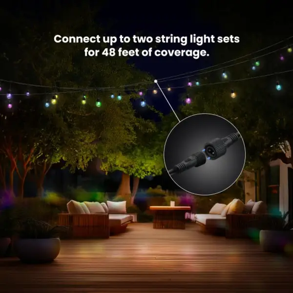  feeフィート FEIT Electric 24-foot Color Changing Filament LED String