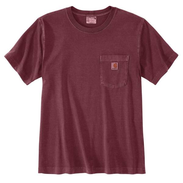 Carhartt Men's Relaxed Fit Lightweight Short-Sleeve Garment Dyed Pocket ...