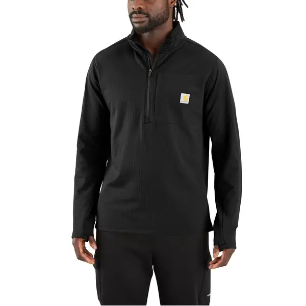 Carhartt Men's Force Relaxed Fit Mock Neck Half-Zip T-Shirt