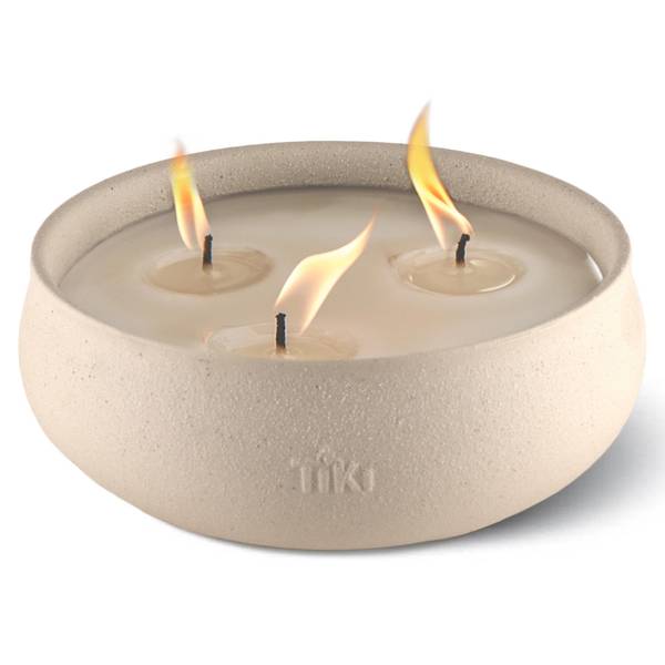 Photo of 7" Diameter Ceramic Concrete Bowl Candle
