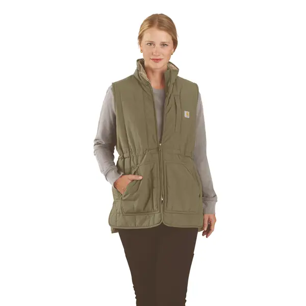 Carhartt Women's Rockford Mock Neck Vest - 107100-DOV-S | Blain's