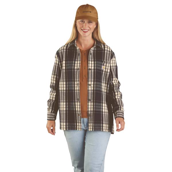 Photo of Women's TENCEL Fiber Series Loose Fit Twill Plaid Shirt
