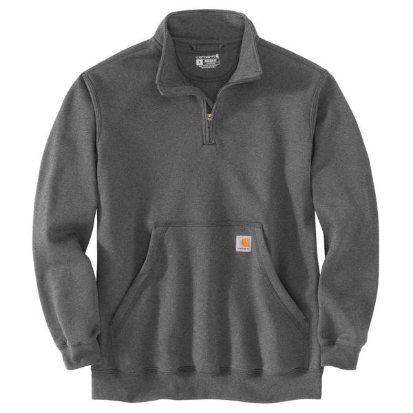 Photo of Men's Loose Fit Midweight Quarter-Zip Mock-Neck Sweatshirt