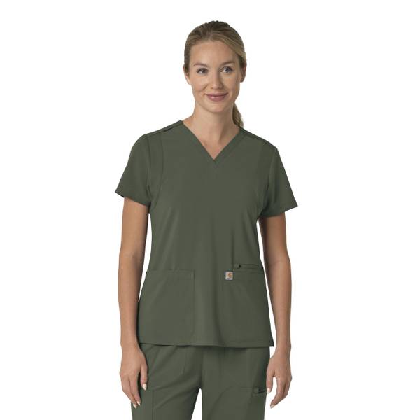 Photo of Women's Force Cross-Flex Flex Panel V-Neck Scrub Top