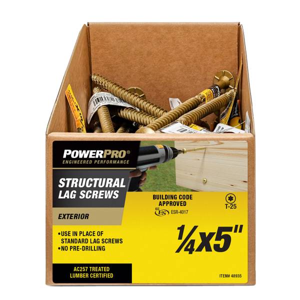 Photo of Power Pro Structural Lag Screws (1/4" x 5") - 1 pc