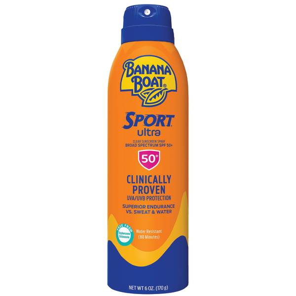 Photo of 6 oz 50 SPF Sport Ultra Clear Broad Spectrum Spray Sunscreen