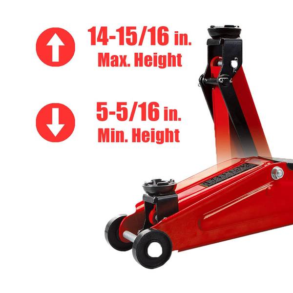 Torin BIG RED 2.5 Ton Trolley Jack with Case - T825013S | Blain's