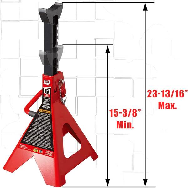 Torin BIG RED 6 TON DOUBLE LOCK JACK STANDS - T46002A | Blain's