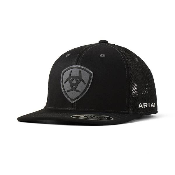 Photo of Men's Cap Black with Grey Suede Patch