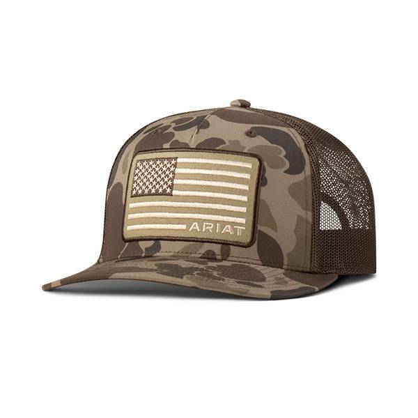 Flag Patch Cap Ariat Baseball Caps Ariat Logo Flag Patch Red