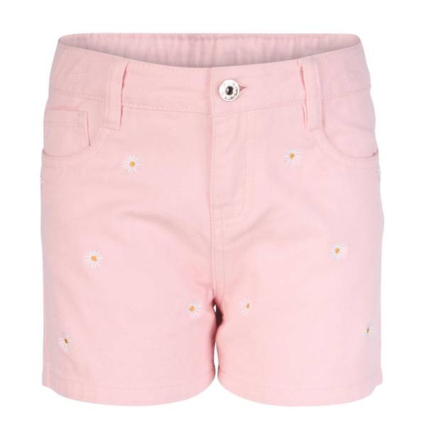 Photo of Girl's Floral Embroidered Twill Shorts