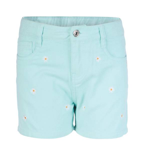 Photo of Girl's Floral Embroidered Twill Shorts