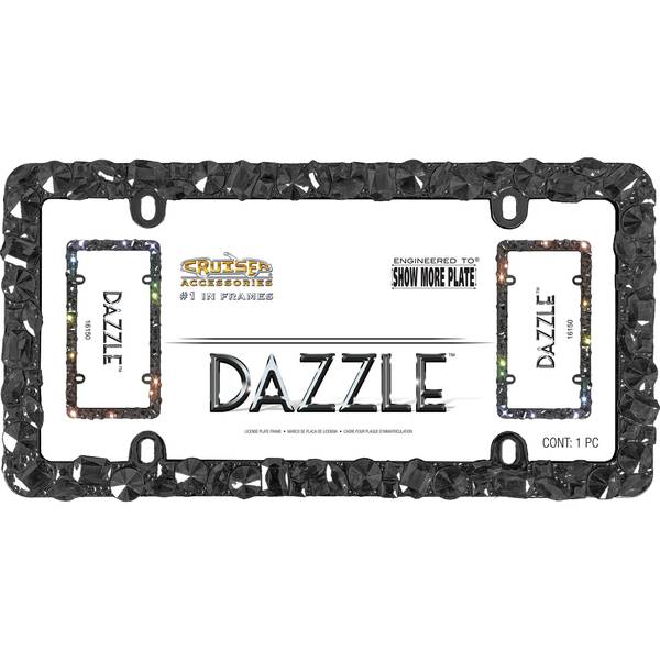 Photo of Dazzle Black License Plate Frame