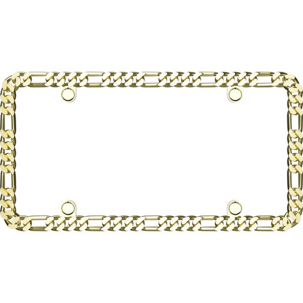 Cruiser Designer Chain Gold License Plate Frame - 18370 | Blain's