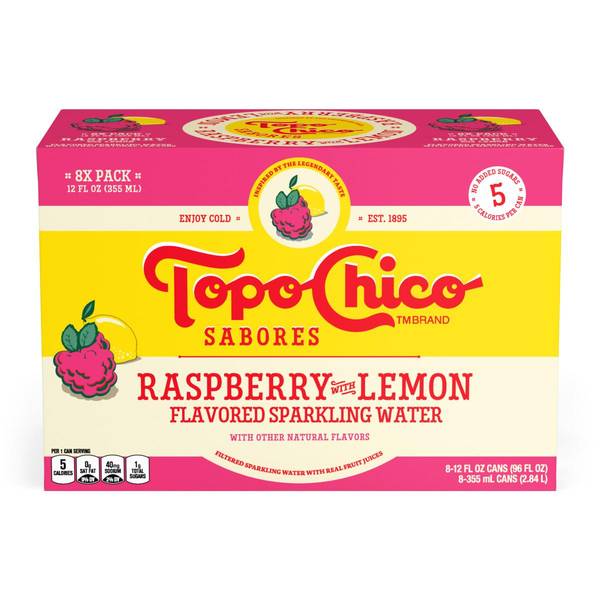 Photo of Topo Chico Sabores 12oz 8pack Raspberry Lemon
