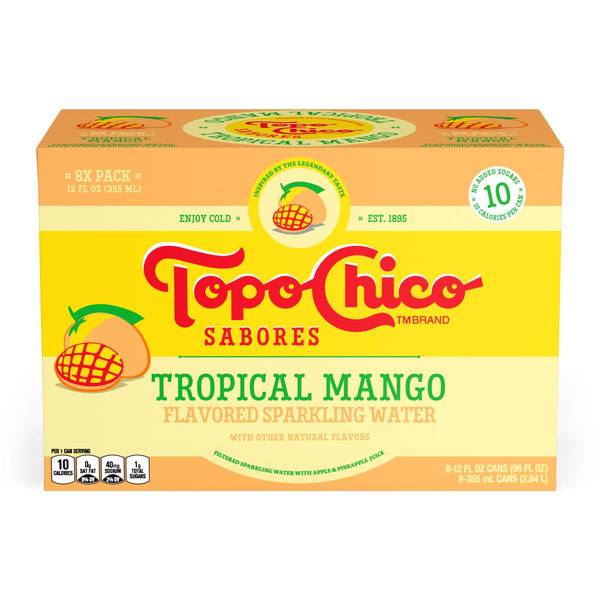 Photo of Topo Chico Sabores 12oz 8pack Tropical Mango