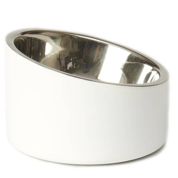 Photo of 1 Cup Seychelles Stainless-Steel Slanted Double Walled Pet Bowl