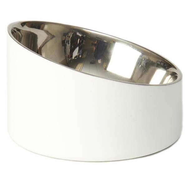 Photo of 1.88 Cup Seychelles Stainless-Steel Slanted Double Walled Pet Bowl