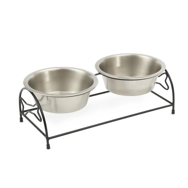 Photo of 2-Count, 3.5 Cup Bone Shape Metal Diner Stainless Steel Bowl