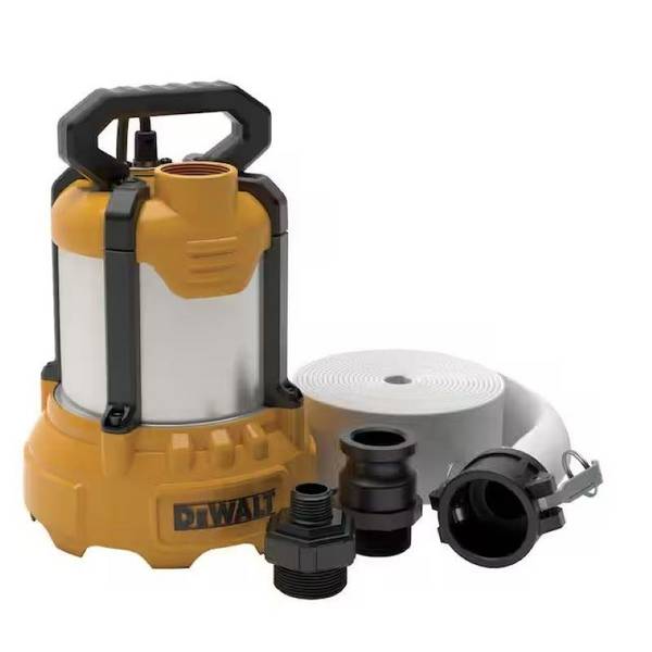 Photo of 3/4 HP Aluminum Submersible Utility Pump with Hose Kit