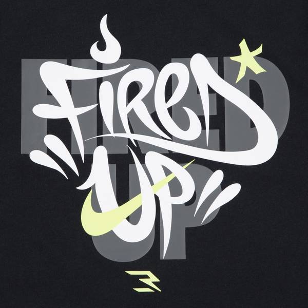 Nike Boy's Short Sleeve 023 Fired Up Graffiti Tee - 9Q1103