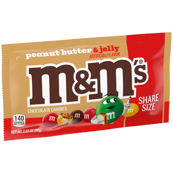 M&M's 2.83 oz Peanut Butter and Jelly Candy Share Size - 469065