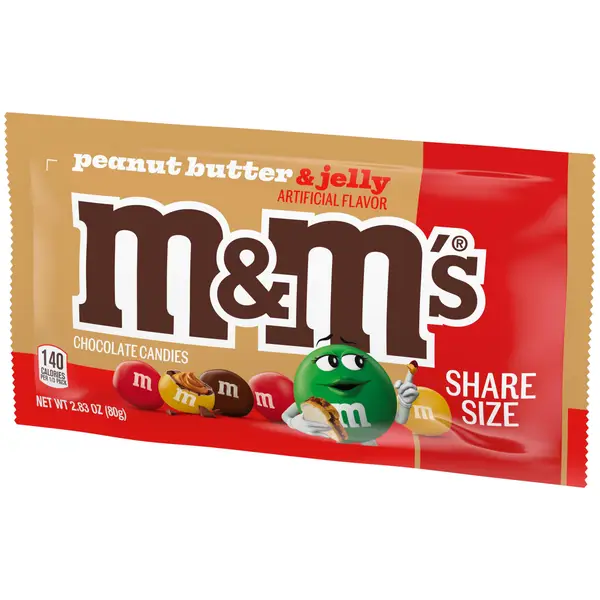 M&M's 2.83 oz Peanut Butter and Jelly Candy Share Size - 469065