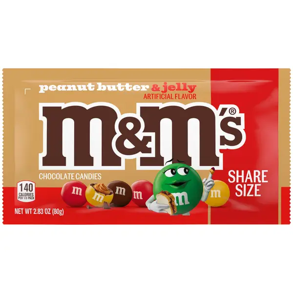 【M&M】オーダーNo.955 M&M's 2.83 oz Peanut Butter and Jelly Candy Share Size - 469065