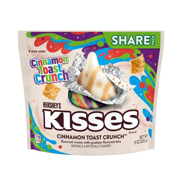 Hershey's 9 oz KISSES CINNAMON TOAST CRUNCH Flavored Candy Share