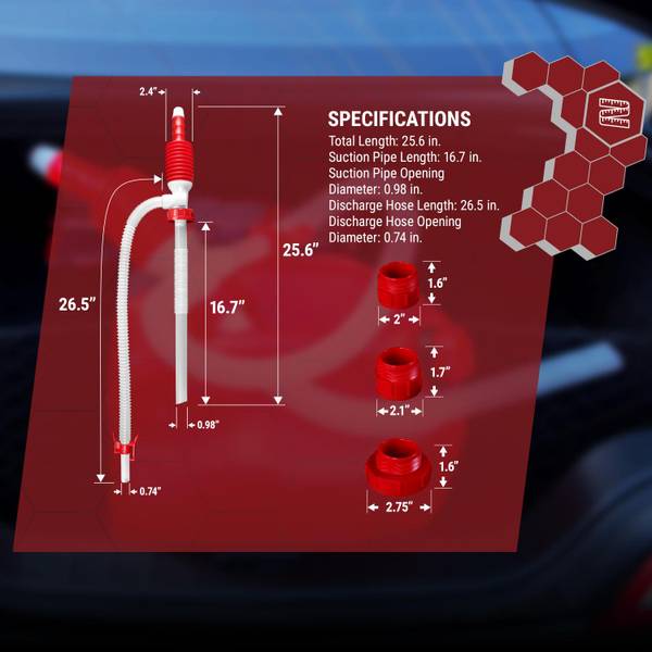 TeraPump Container Mounted Fuel Transfer Manual Siphon Pump