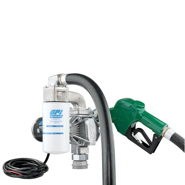 Photo of GPI 20 GPM 12V Fuel Transfer Pump with Auto diesel nozzle, Filter Kit