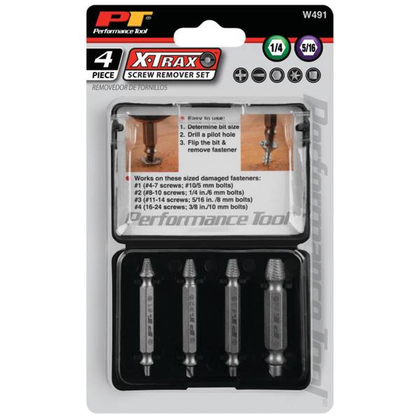 Photo of 4-Piece X-Trax Screw Remover Set