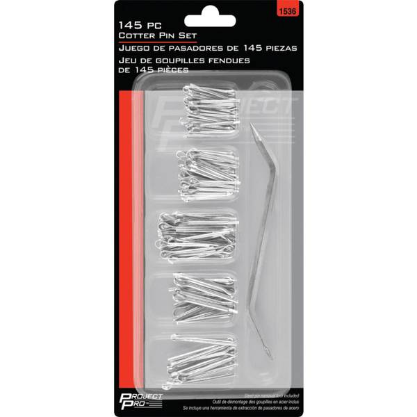 Photo of 145 pc. Cotter Pin Set with Removal Tool