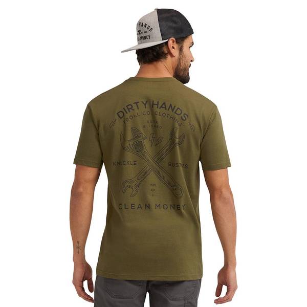 Photo of Men's Dirty Hands Clean Money Twisting Wrenches T-Shirt