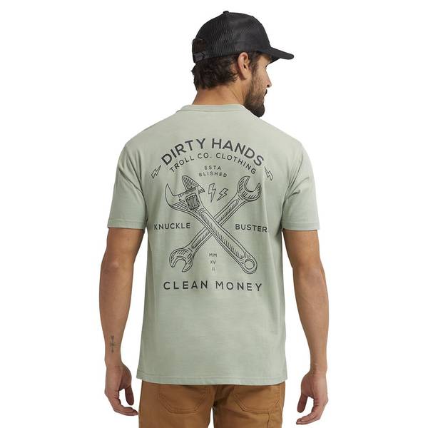 Photo of Men's Dirty Hands Clean Money Twisting Wrenches T-Shirt