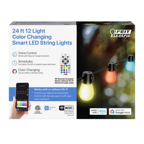 Photo of 24' Color Changing Smart LED String Lights