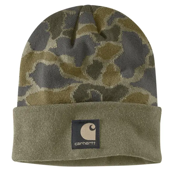 Carhartt Men's Knit Embossed Beanie - 107002-BLS-OS | Blain's Farm