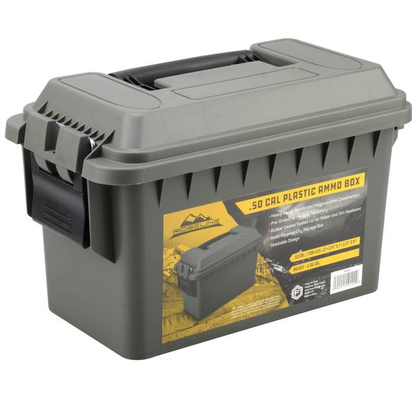 Photo of OD Green .50 cal Plastic Ammo Box