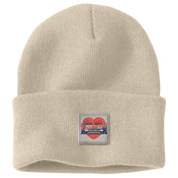 Photo of Women's Knit Heart Patch Beanie