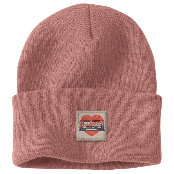 Photo of Women's Knit Heart Patch Beanie