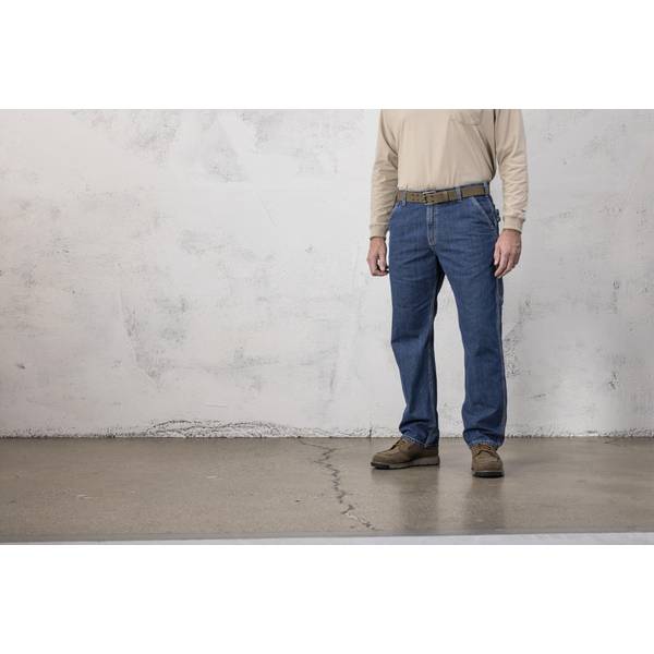 Carhartt Men's Flame Resistant Loose Straight Denim Dungarees