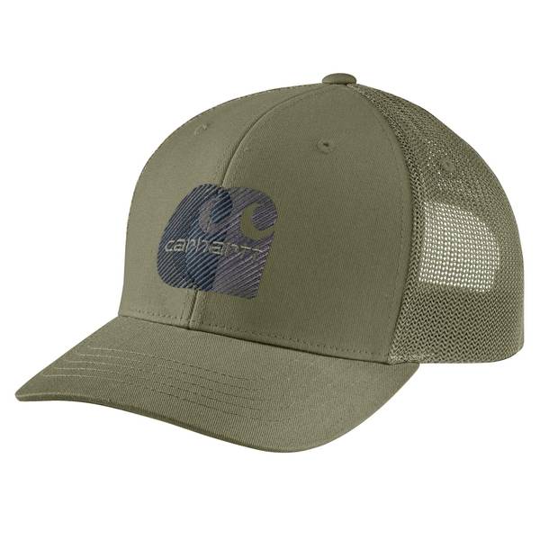 Photo of Canvas Mesh-Back Logo Embroidered Cap